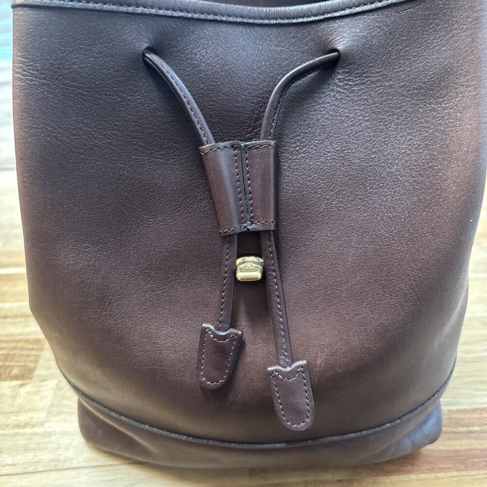 Vintage Coach 9791 Daypack Backpack Dark Brown - Picture 6 of 9